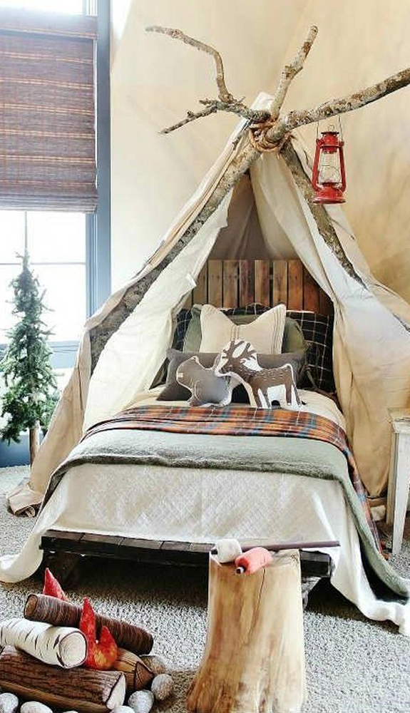 Children's Woodland Bed Room| How to Design a Kids Theme Room | Kids Theme Room Ideas
